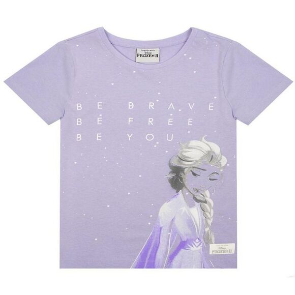 Frozen II Girls Elsa T-Shirt / Lilac - Picture 4 of 6